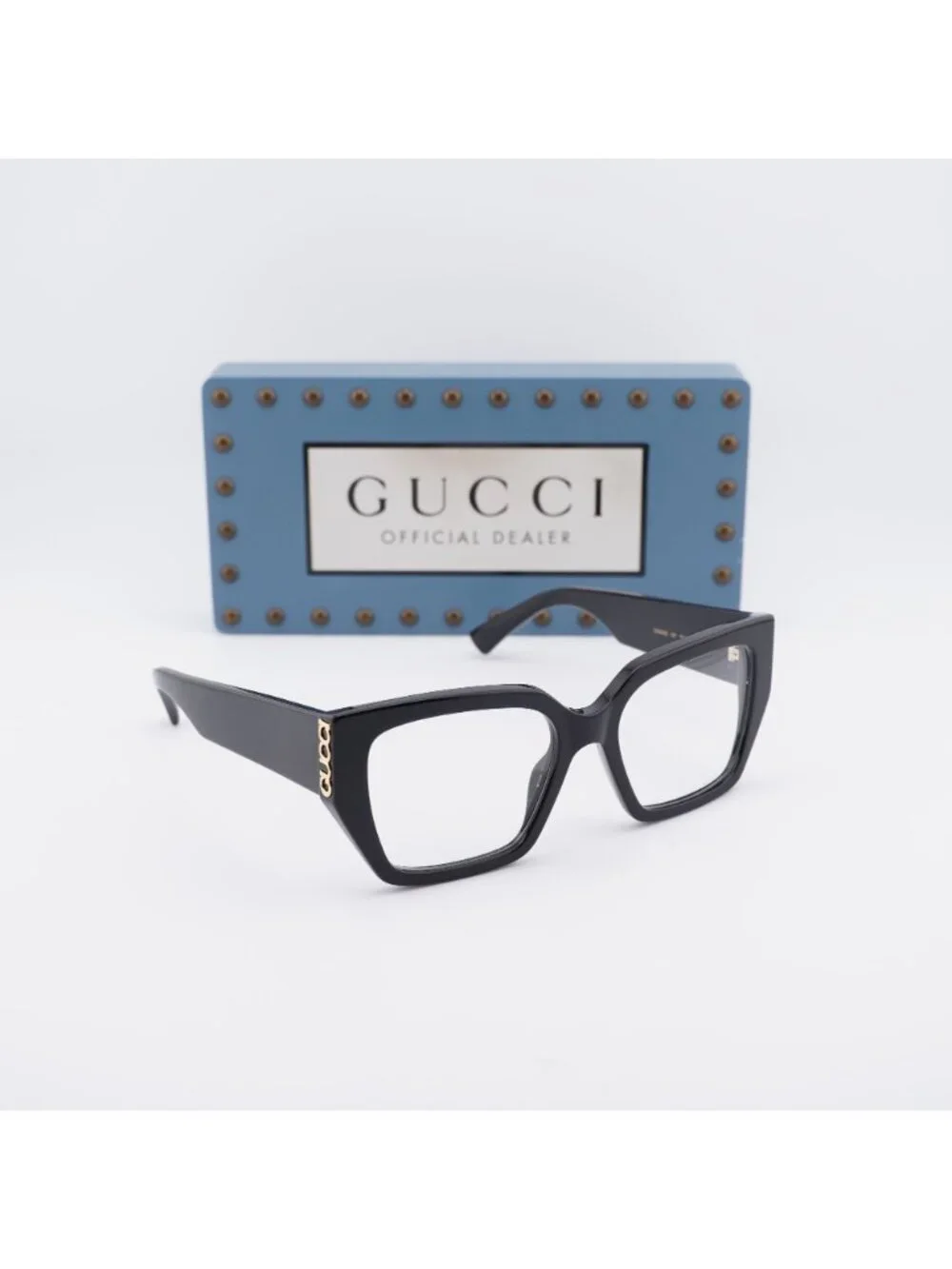 Gucci GG2042O 001 Square 53mm Eyeglasses - Black